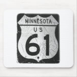 Old Highway 61 sign mousepads