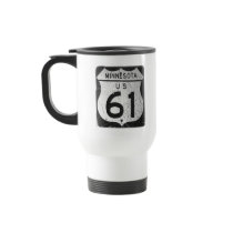 Old Highway 61 sign Coffee Mugs