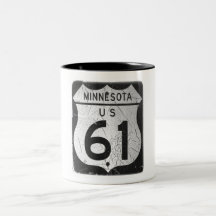 Old Highway 61 sign Mug