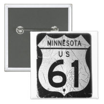 Old Highway 61 sign Pins