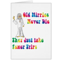 Old Hippies Greeting Cards