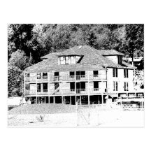 Old Hotel in the Mountains Sketch Postcards