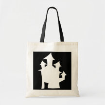 Old House, in White. Canvas Bag