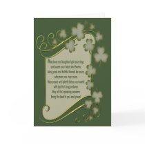 Old Irish Blessing Card
