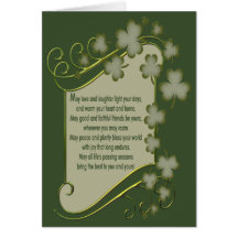 Old Irish Blessing Card
