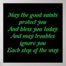 Old Irish Blessing Posters