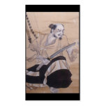 Old Japanese Samurai Painting Business Card Templates