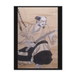 Old Japanese Samurai Painting Postcards