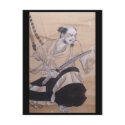 Old Japanese Samurai Painting postcards