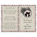 Old Lace Mauve Wedding Program flyers