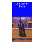 OLD LADY IN BLACK PERSONALIZED PHOTO CARD