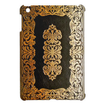 Old Leather Black & Gold Book Cover