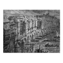 Old London Bridge 1694 Post Cards