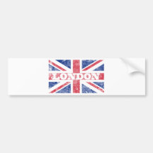 Old London flag Bumper Stickers