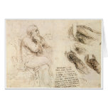 Old Man and Water Sketch by Leonardo da Vinci cards