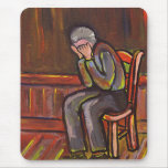 OLD MAN CRYING mousepads