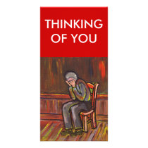 OLD MAN CRYING PHOTO CARD TEMPLATE