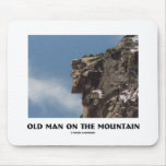 Old Man On The Mountain (Optical Illusion) mousepads
