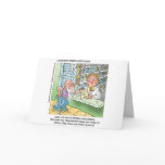 Old Man & The Pharmacy Funny Offbeat Cartoon Gifts cards