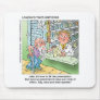 Old Man & The Pharmacy Funny Offbeat Cartoon Gifts Mouse Pads