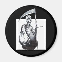 Old Man Time Fridge Magnet