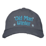 Old Man Winter embroidered hats