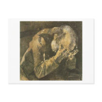 Old Man with Head in Hands, Vincent van Gogh Post Card