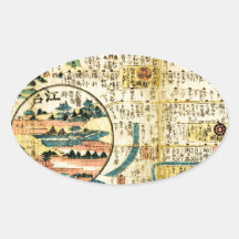 Old map Kanto Stickers