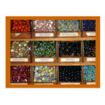 old marbles in boxes post card