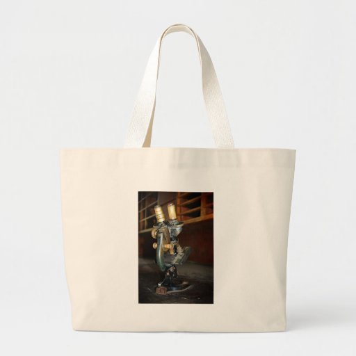 Old Microscope Canvas Bags