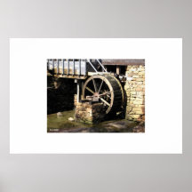 Old Mill Wheel Print