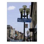 Old Montreal Street Sign Postcard