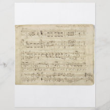 Old Music Notes - Chopin Music Sheet Flyer Design
