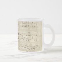 Old Music Notes - Chopin Music Sheet Mug