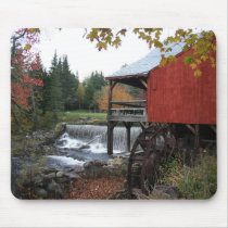 Old New England Mill, in the fall Mousemat