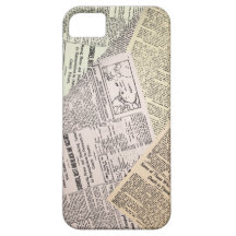 Old Newspaper Reporter iPhone 5 Case