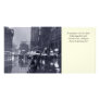 Old NYC Rainy Night Bookmark Photocard Picture Card