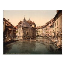 Old Palace and Canal, Annecy, France Post Cards