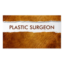 Old Paper Plastic Surgeon Business Card