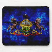 Old Pennsylvania Flag; Mousepads
