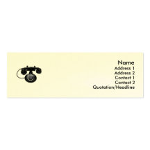 Old Phone Profile Card Business Card Template