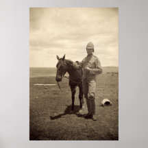 Old Photo of a British Soldier Poster
