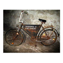 Old Pit Bicycle Postcard
