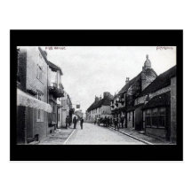 Old Postcard, Alfriston, Sussex, in 1910
