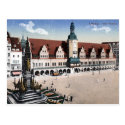 Old Postcard - Altes Rathaus, Leipzig
