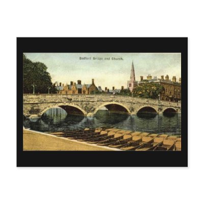 Old Postcard, Bedford Bridge 1936 by gregoryolney2