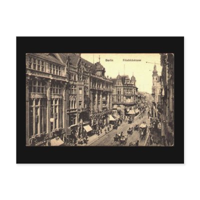 Old Postcard, Berlin, Friedrichstrasse by gregoryolney2