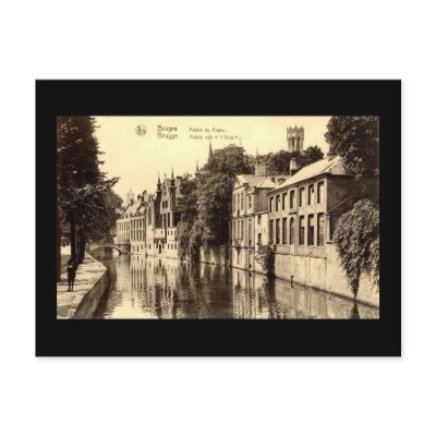Old Postcard, Bruges by gregoryolney2