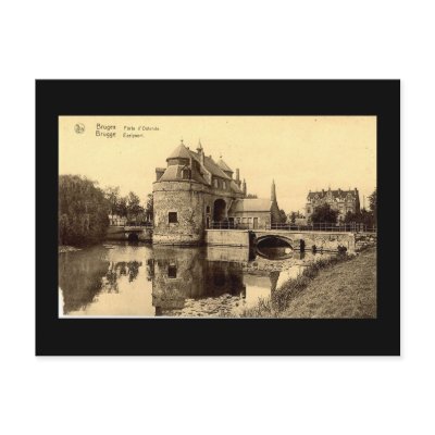 Old Postcard, Bruges by gregoryolney2