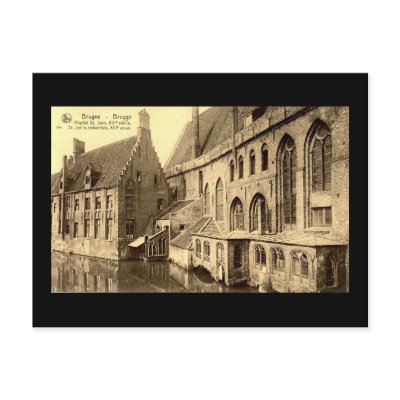 Old Postcard, Bruges by gregoryolney2